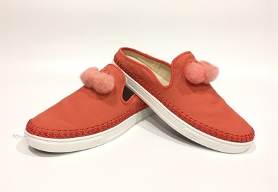 ugg pom pom slip on shoes