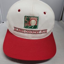 ALAMO COUNTRY CLUB GOLF HAT CAP WHITE