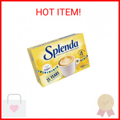 SPLENDA Zero Calorie Sweetener, 100 Count Packets