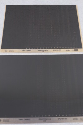 Opel CAMPO - Ersatzteilkatalog auf Microfich Microfilm ''01-1993''  2-teilig  
