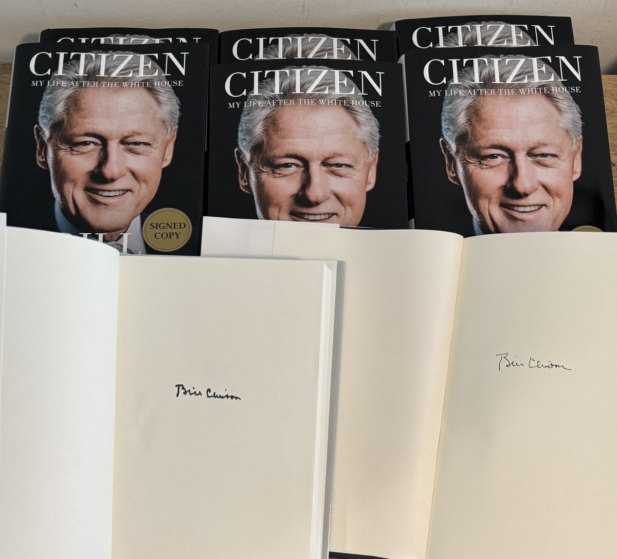 PRESIDENT BILL CLINTON SIGNED AUTOGRAPHED CITIZEN HARDCOVER 1ST ED