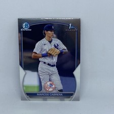 2023 Bowman Chrome MARCOS CABRERA #BCP-46 1st Bowman New York Yankees Prospect