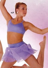 Skirted booty shorts Mesh circle skirt attached Spandex ch/ladies