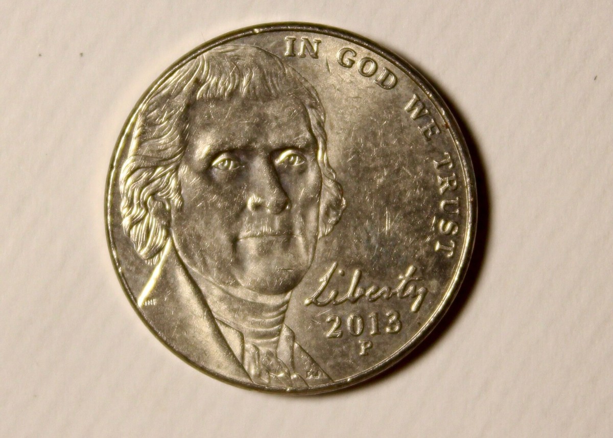 2013 P Jefferson Nickel Obverse Mint Rim Error 5.0 Grams | eBay