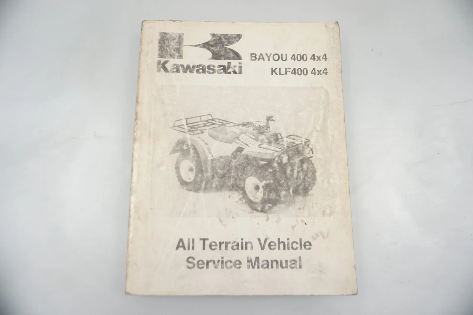 1993 Kawasaki Bayou 400 4x4 KLF400 4x4 OEM ATV Service Manual 99924-1154-01
