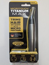 Micro Touch Titanium MAX All in One Personal Trimmer Nose Ears Neck New Improved