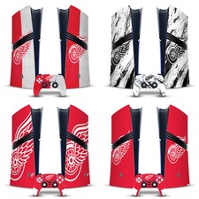 NHL DETROIT RED WINGS VINYL SKIN FOR SONY PS5 PRO DIGITAL EDITION BUNDLE