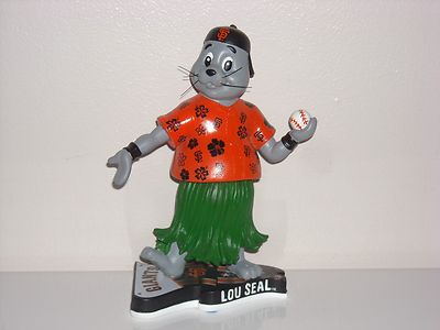 Présentoir Rare Lou Seal – Mascotte San Francisco Giants, 35 Pouces, World Series MLB