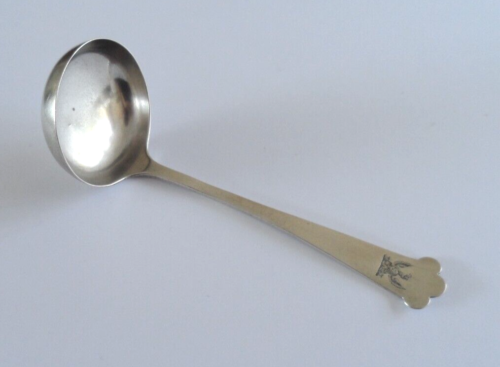 Antique Edwardian silver cream ladle. Hallmarked Birmingham 1910. - Afbeelding 1 van 5
