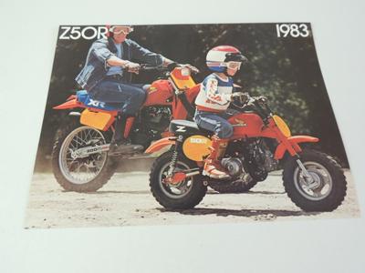 1983 Honda Z50R Z50 Mini Trail Bike Cycle Dealer Brochure L108 | eBay