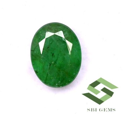 2.33 CTS Certified Natural Emerald Oval Cut 9x7 mm Untreated Loose Gemstone