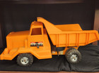 1960s Marx-A-Haul Big Job battery toy zoom Marx Dump truck- Works Great