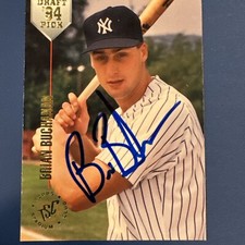 Brian Buchanan Autographed 1994 Topps Stadium Club Draft Pick Card #18 (Yankees)