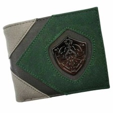 The Legend of Zelda Mixed Material Bifold Wallet With Metal Emblem/Link Image