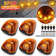 5x Amber Led Cab Roof Marker Lights Kit For 99-16 Ford F250 F350 F450 Super Duty