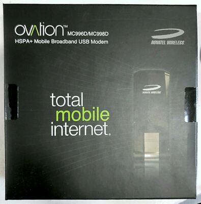 NEW Novatel Ovation MC996D/MC998D HSPA+ Mobile Broadband USB Modem Hot Spot