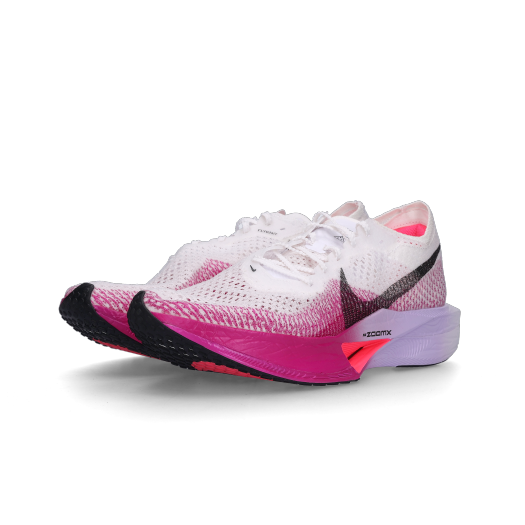 Nike ZoomX Vaporfly Next% 3 White Vivid Purple Running Shoes Men DV4129-104