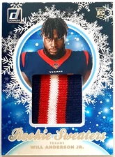Will Anderson Jr. 2023 Donruss Holiday Rookie Multi-Color Sweater RC #HS-WAJ