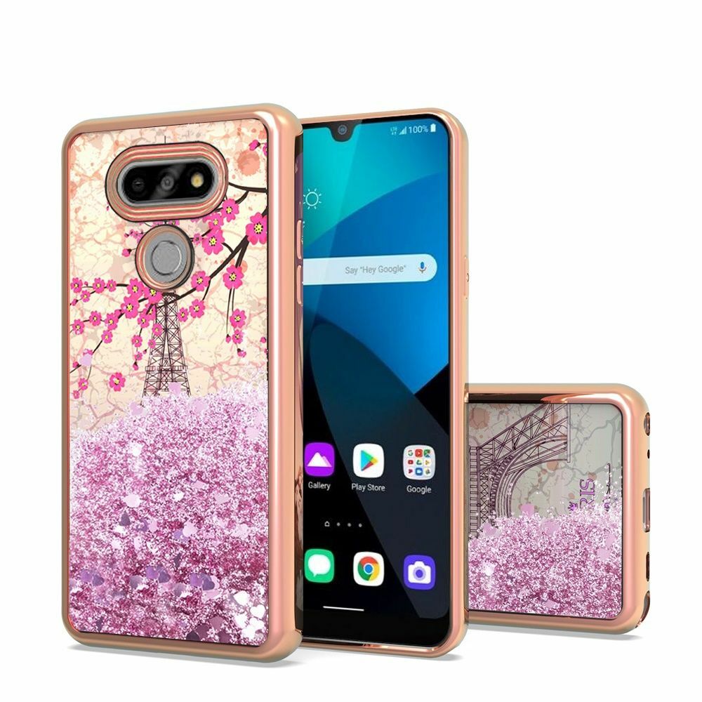 For LG Xpression Plus 3 (2020) Liquid Glitter Case Phone Cover
