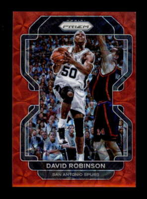 DAVID ROBINSON 2021/22 PANINI PRIZM #242 RARE RED SCOPE PARALLEL #39/88 BF1491