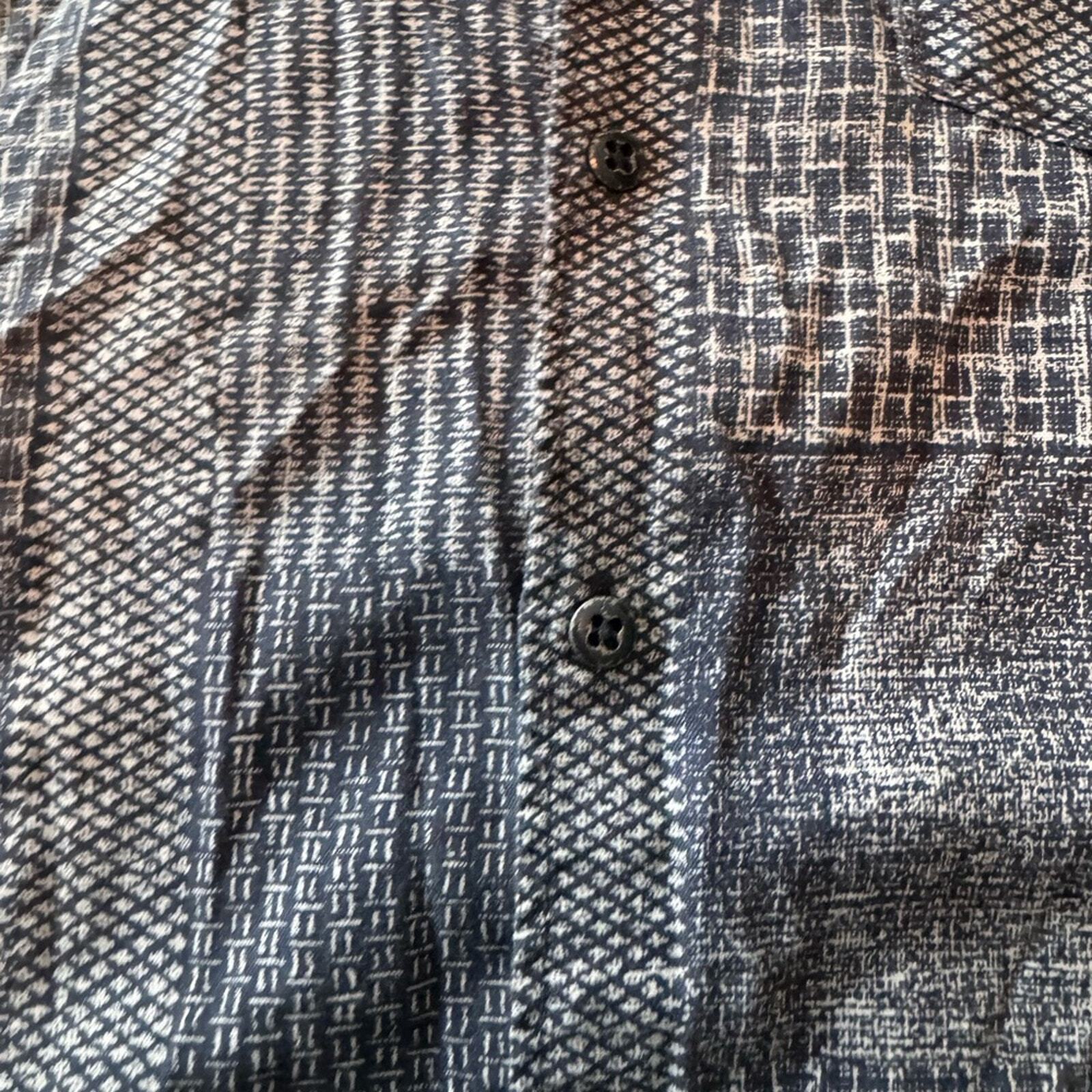 Tommy bahama button down geometric pattern cotton… - image 7