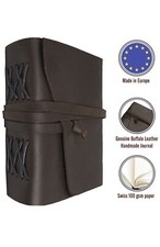 Leather Journal for Men Women - Leather Bound Journal - Genuine Brown Leather