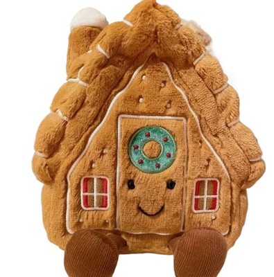  Gingerbread House ジェリーキャットぬいぐるみ Retired Jellycat Gingerbread House 22cm Plush Doll - BNWT with