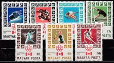 Hungary - Mail 1976 Yvert 2501/7 * Mh Olympics Montreal