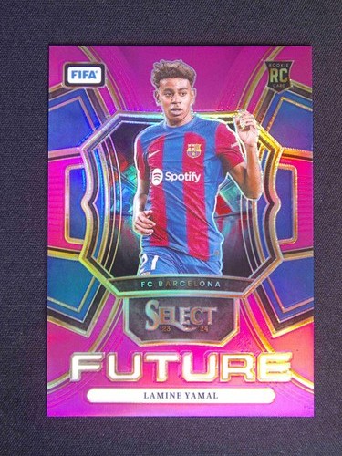 Lamine Yamal [Pink] #22 2023 Panini Select FIFA Future card