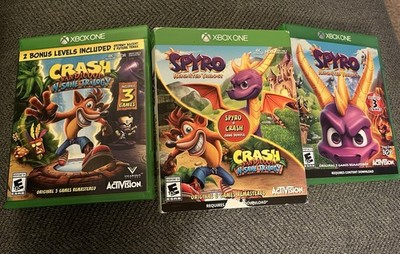 Xbox One 2 Game Bundle: Spyro Reignited Trilogy & Crash Bandicoot N Sane Trilogy