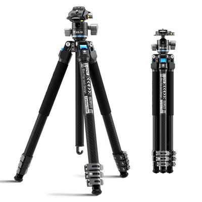 SIRUI Carbon Fiber Travel Tripod with Low Profile Ball Head, 58.6''...