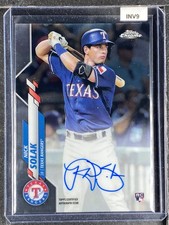 Solak, Nick - 2020 Topps Chrome - Rookie - Autograph - INV9