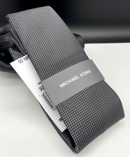 MICHAEL KORS Men's Silk Blend Tie  Charcoal  Feran Mini  NEW MSRP: 69.50