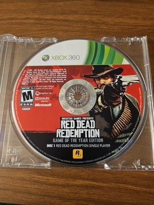 Red Dead Redemption Game Of The Year Xbox 360 Disk 1 Only! Loose