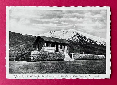 Foto AK Sizilien in Italien 1939 Caffé Cantoniera mit Vulkan Etna Ätna  ( 174058 - Bild 1 von 2
