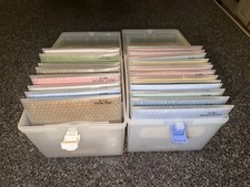Lot of 21 Used Close To My Heart CTMH Stamp Sets With 2 Storage Containers