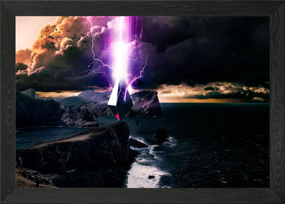 Leere Monolith gerahmtes Wandbild Poster Leinwanddruck Bild