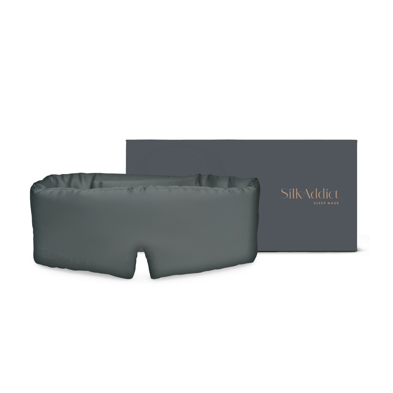 Silk Addict 100% Mulberry Silk Sleep Mask – Charcoal