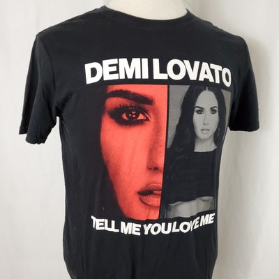 Demi Lovato Tell Me You Love Me Concert Tour T-Shirt 2018 Medium Black Cotton