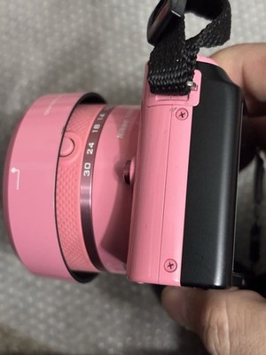 Nikon 1 J1 Pink Mirrorless 10.1 MP Digital Camera w/ 10-30mm VR