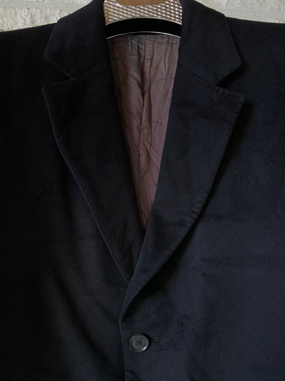 Hugo Boss Wool Cashmere Colombo classic black top over coat 42R thumbnail 9