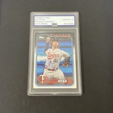 2024 Series One #175 Joe Ryan signed card PSA Auto 10 Twins