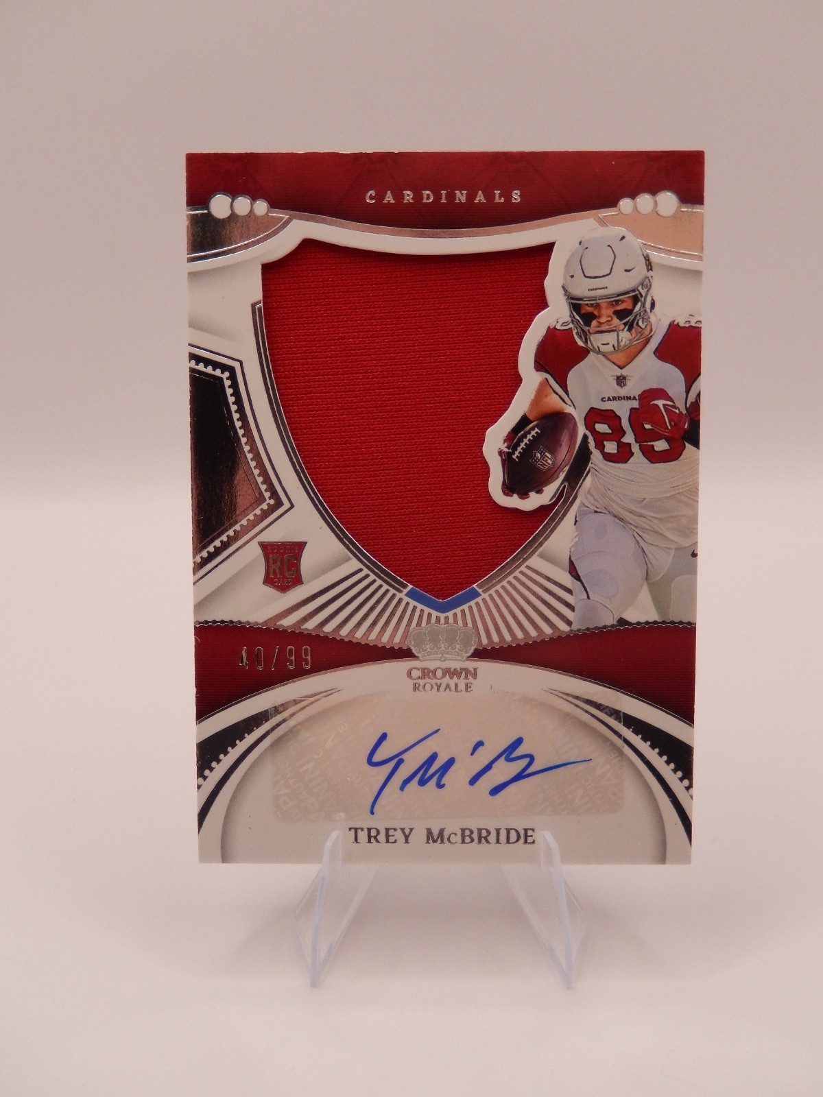 Trey McBride Panini Chronicles Crown Royale Silhouette Autograph #CRSTRM Base