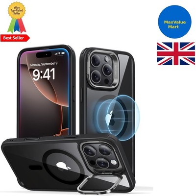 ESR für iPhone 16 Pro Max Hülle, Silikon 16 Max, Schwarz + Ständer