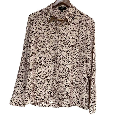 #ad #ad Express Portofino Casual Shirt Women#x27;s Size Small Button Down Long Sleeve Career $15.00