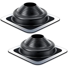 2 Pcs EPDM Metal Roof Pipe Flashing Pipe Flashing Boot Roof Vent Boot Roof Fl...
