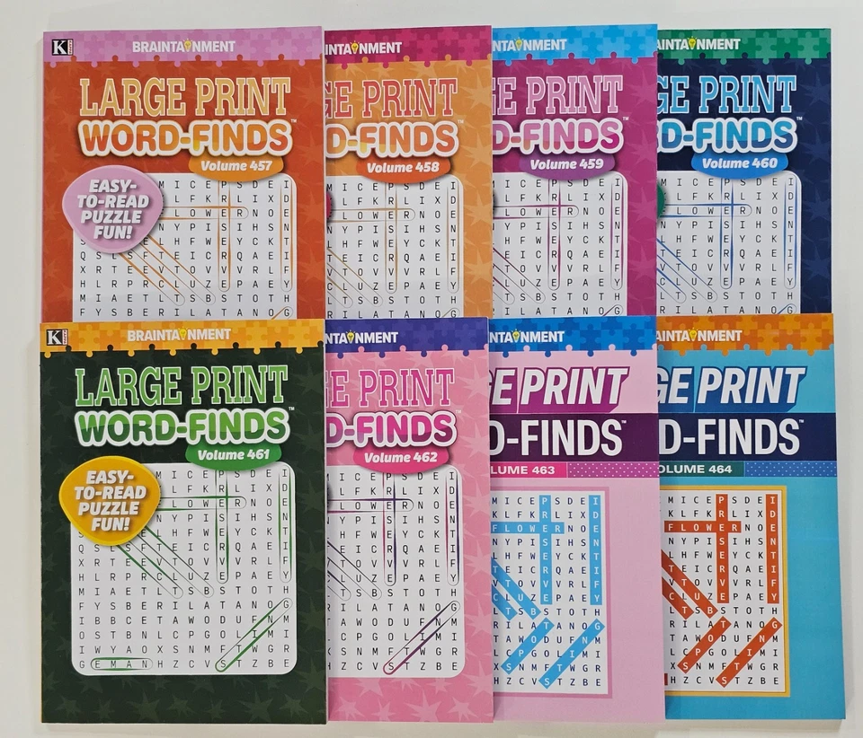 Large Print Word-Finds Puzzle Books Kappa Games,Search,Hunt~ Pick up to 50 Vols Foto 2 de 4