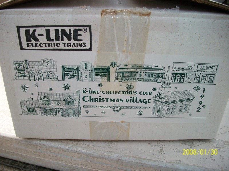 k line k-42101  Christmas village k line collectors club 1992