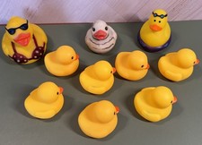 Lot Of 10 Rubber Ducks Baby Duck Quack Bath Toy FOR JEEP