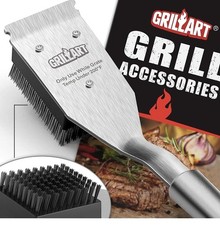 Grillarr Grill Brush  Scraper Wire BBQ Grill Brush For Outdoor Grill 16.5" New
